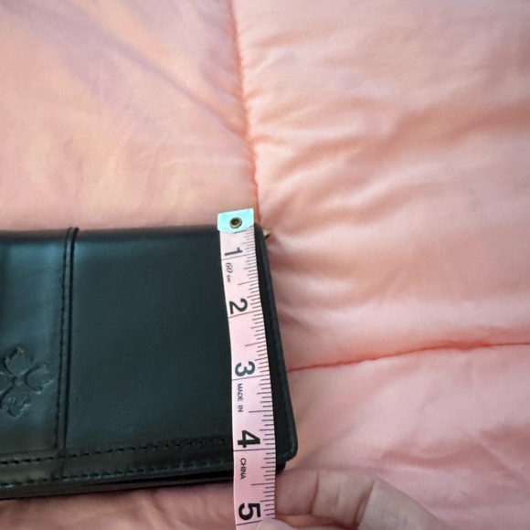 Patricia Nash Black Leather Wristlet Clutch - Picture 8 of 10